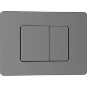 Przyciski spłukujące - Mexen Tex 05 przycisk spłukujący stal nierdzewna, gun gray szczotkowany - 6105-12 - miniaturka - grafika 1