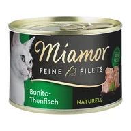 Mokra karma dla kotów - Miamor Feine Filets Naturell Tuńczyk bonito 24x156 g - miniaturka - grafika 1