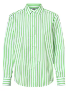 Tommy Hilfiger - Bluzka damska, biały|zielony - Koszule damskie - miniaturka - grafika 1