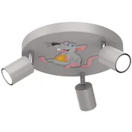 Lampy sufitowe - Lampa sufitowa wisząca Fun szaro-różowa-żółta 3xGU10x8W wym: 10,5 x 30 x 30 cm metal Luminex - miniaturka - grafika 1