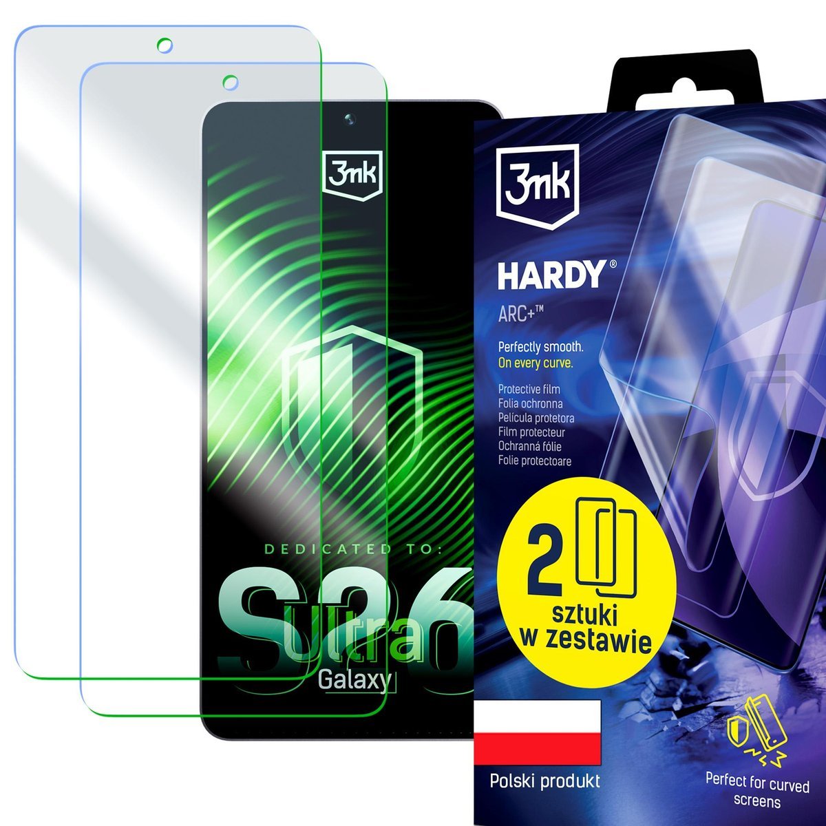 2szt antyuderzeniowa folia ochronna na Samsung Galaxy S26 Ultra - 3mk HARDY® ARC+™