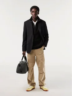 Lacoste Bluza SH1927 Czarny Classic Fit - Bluzy męskie - miniaturka - grafika 1