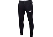 Spodnie męskie - PUMA  SPODNIE MĘSKIE DRESOWE BAWEŁNIANE ESS SLIM PANTS FL BLACK 586748 01 - Rozmiar: M - miniaturka - grafika 1