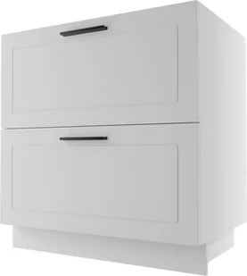 Bergamo Szafka Dolna D2E/80 Hettich Biały Mat - Meble kuchenne - miniaturka - grafika 1