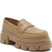 Półbuty damskie - Alohas Skórzane mokasyny - miniaturka - grafika 1