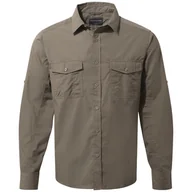 Koszulki sportowe męskie - Koszula męska Craghoppers Kiwi Long Sleeved Shirt Rozmiar: L / Kolor: brązowy - miniaturka - grafika 1