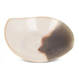 Nowoczesna patera ceramiczna KATIA 28X23X6 kremowa x2 - Tace i patery - miniaturka - grafika 1