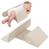 Kołdry i poduszki dla dzieci - Poduszka klinowa dla niemowląt Poduszka do pozycjonowania Boczna poduszka do spania dla dzieci - Poduszka dla dziecka zapewniająca spokojny sen Podu.. - miniaturka - grafika 1