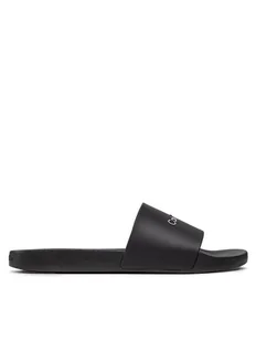 Calvin Klein Jeans Klapki Pool Slide HM0HM00455 Czarny - Klapki i japonki męskie - miniaturka - grafika 1