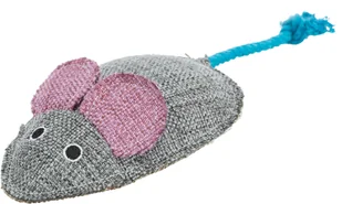 Mysz XXL, zabawka, materiał, 15 cm, z kocimiętką - Zabawki dla kotów - miniaturka - grafika 1