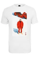 Koszulki męskie - Mister Tee Męski T-shirt All Red Tee, biały, XXL - miniaturka - grafika 1