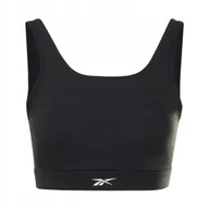 Biustonosze - REEBOK - STANIK SPORTOWY - S YOGA BRA TOP HN1837 czarny top - miniaturka - grafika 1