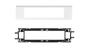 Legrand Uchwyt zatrzaskowy 8M Pokrywa biała 65mm 010958 - Inne akcesoria elektryczne - miniaturka - grafika 1