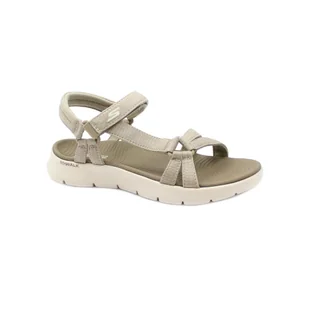 Sandały Skechers Model Go Walk Flex Sandal Kolor Jasnobrązowy - Sandały damskie - miniaturka - grafika 1