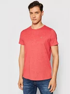 Koszulki męskie - Tommy Jeans T-Shirt Jaspe DM0DM09586 Czerwony Slim Fit - miniaturka - grafika 1