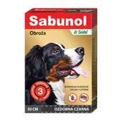 Artykuły przeciw pasożytom - Dermapharm Sabunol Obroża Dla Psa Przeciw Kleszczom I Pchłom Czarna 50 cm - miniaturka - grafika 1