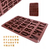 Formy do ciast - Forma Silikonowa Do Czekolady Czekoladek Alfabet Litery Literki 33Cm - miniaturka - grafika 1