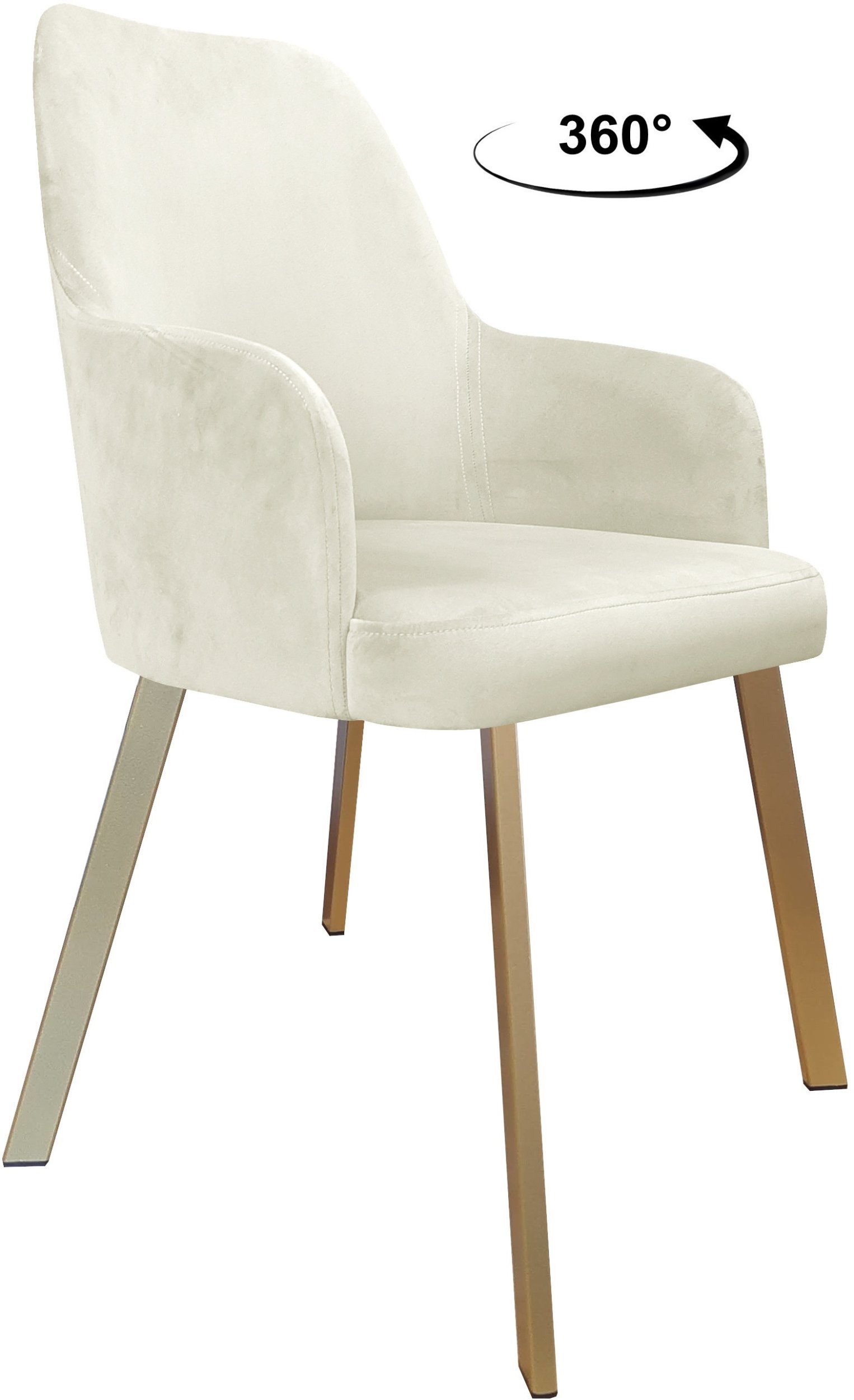 Krzesło obrotowe WESTA noga Profil złota MG50