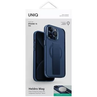 Etui UNIQ Heldro Mag Apple iPhone 15 Pro Magclick Charging niebieski/ultramarine deep blue - Etui i futerały do telefonów - miniaturka - grafika 3