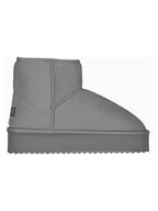 Botki damskie - Geographical Norway Botki zimowe "Orgeat" w kolorze szarym - miniaturka - grafika 1