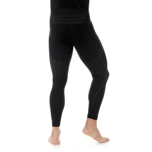 Brubeck - Legginsy termoaktywne Thermo - Nilit® Heat - Czarno-niebieskie - LE11840A - Spodnie sportowe męskie - miniaturka - grafika 2