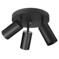 Lampy sufitowe - Lampa sufitowa maclean mce362 b, punktowa, ruchoma, aluminiowa, 3xgu10, 55x100mm, czarny mat - miniaturka - grafika 1