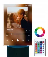 Tablice i flipcharty - Lampka Tidal Piosenka na Szkle Twoje Zdjęcie Blur - miniaturka - grafika 1