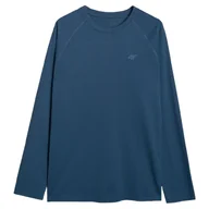 Koszulki sportowe męskie - Koszulka męska 4F Longsleeve M474 Rozmiar: XXL / Kolor: niebieski - miniaturka - grafika 1