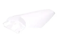 Części motocyklowe - Tylna osłona Derbi, biała, bez dekoracji, 2B004331000W0B - miniaturka - grafika 1