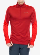 Bluzy sportowe męskie - Bluza polarowa Vaude Livigno Halfzip II - carmine - miniaturka - grafika 1
