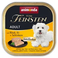 Mokra karma dla psów - animonda Vom Feinsten Adult 22 x 150 g Wołowina, jajko i szynka z nadzieniem - miniaturka - grafika 1