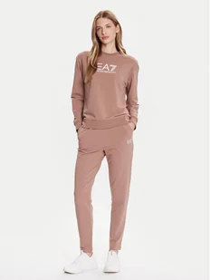 EA7 Emporio Armani Dres 7W000115 AF13135 U6108 Brązowy Regular Fit - Dresy damskie - miniaturka - grafika 1