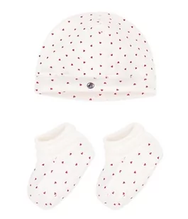 Petit Bateau Unisex Baby A08RT czapka i kapcie, wariant 1, 1 miesiąc, wariant 1, 0 miesi?cy - Kapcie damskie - miniaturka - grafika 1