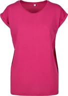 Koszulki i topy damskie - Build Your Brand BY021 Koszulka damska z przedłużonym ramiączkiem - Kolor: Hibiscus Pink - Rozmiar: XXL - miniaturka - grafika 1
