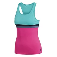Koszulki i topy damskie - adidas Club Tank-Top różowy, turkusowy, L odzież wierzchnia, L - miniaturka - grafika 1