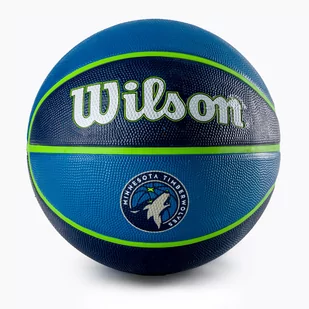 Piłka do koszykówki Wilson NBA Team Tribute Minnesota Timberwolves blue rozmiar 7 - Koszykówka - miniaturka - grafika 1
