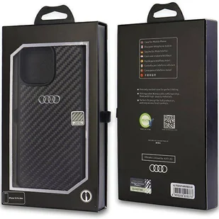 Etui Audi Carbon Fiber na iPhone 14 Pro Max 6.7" - czarne AU-TPUPCIP14PM-R8/D2-BK - Etui i futerały do telefonów - miniaturka - grafika 3