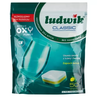 Ludwik Classic Tabletki do zmywarki Lemon 50 szt. - Środki do zmywarek - miniaturka - grafika 1