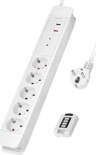 LogiLink 5 gniazd 1.5m biała - Listwy zasilające - miniaturka - grafika 1