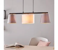 Lampy sufitowe - Eglo 55207 - Żyrandol na lince ALMEIDA 3xE14/25W/230V szary - miniaturka - grafika 1