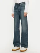 Spodnie damskie - Tommy Hilfiger Jeansy WW0WW42800 Granatowy Loose Fit - miniaturka - grafika 1