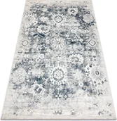 Dywany - Dywan DISTIN 0822A granatowy / / biały nowoczesny - Rozeta, vintage, frędzle niebieski 80x150 cm - miniaturka - grafika 1