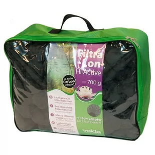 vidaXL Velda Lumarko Materiał do filtra Filtra-Lon Hi-Active 700 g, czarny! 437530 - Fontanny ogrodowe - miniaturka - grafika 1