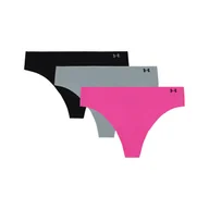 Majtki damskie - Damska bielizna treningowa (3-pack) Under Armour UA Pure Stretch NS Thong - multikolor - miniaturka - grafika 1