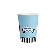 Dekoracje i nakrycia stołu na imprezę - Amscan, kubki On the Road, papierowe, 250 ml, 8 szt. - miniaturka - grafika 1