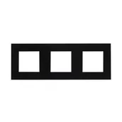 Klawisze i ramki - Efapel Ramka potrójna Czarny - miniaturka - grafika 1