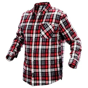 Topex Koszula robocza flanelowa NEO krata czerwono-czarno-biała 100% bawełna rozmiar L 81-540-L NEO TOOLS 81-540-L/TOP - Odzież robocza - miniaturka - grafika 1