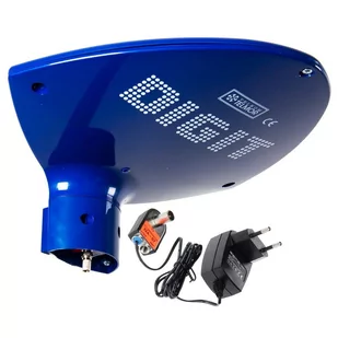 Antena DVB-T digit activa niebieska z filtrem LTE TELMOR - Anteny TV - miniaturka - grafika 1