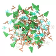 Scrapbooking - CEKINY DO BOMBEK JAJEK ŚWIĘTA CHOINKI SNIEŻYNKI RENIFERY 15G MIX DPCRAFT - miniaturka - grafika 1