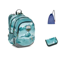 Plecaki szkolne i tornistry - Topgal Komplet szkolny ELLY 23014 SET MEDIUM - miniaturka - grafika 1